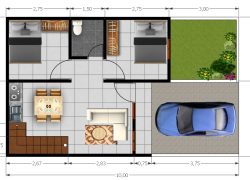 denah rumah Cluster platinum tahap 2